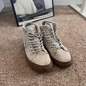Winterized Light Grey Hi-Tops